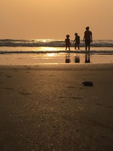 Familienurlaub am Strand